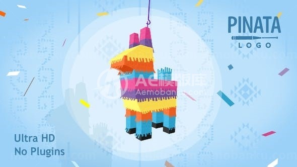 卡通风格标志演绎AE模板