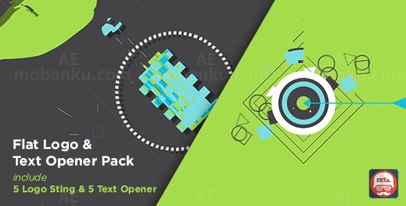 卡通动态标志演绎AE模板