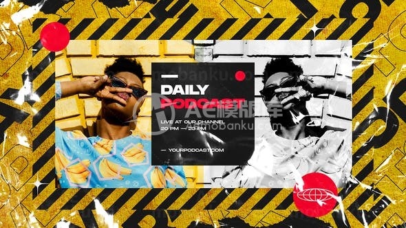 粒子跟踪图片视频展示AE模板