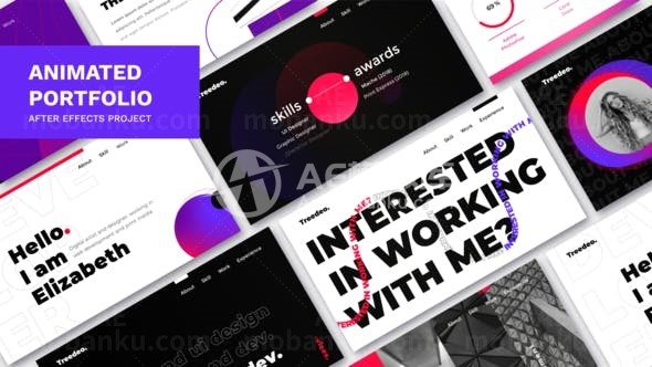 标题动态展示AE模板