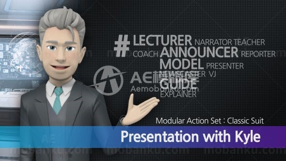 三维动画演示AE模板