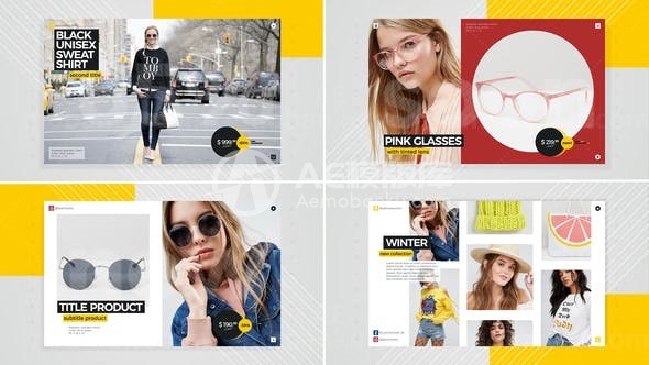 服装时尚产品促销AE模板