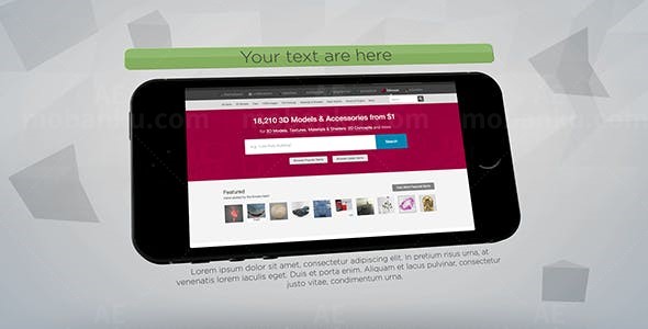 手机应用程序推广应用AE模板