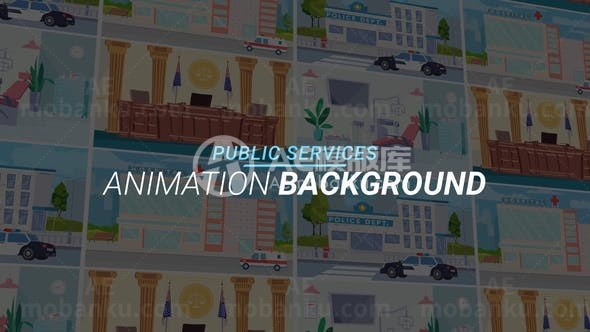 公共服务MG动画AE模板