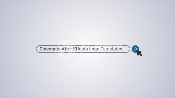 搜索徽标展示演绎AE模板