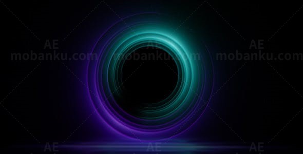 共振标志动态演绎AE模板