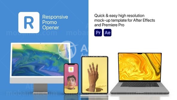 手机应用推广演绎AE模板
