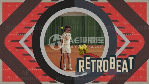 卡通复古图片视频展示AE模板