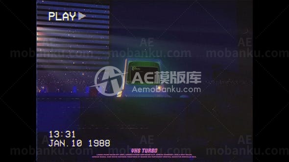 复古电脑标志演绎AE模板