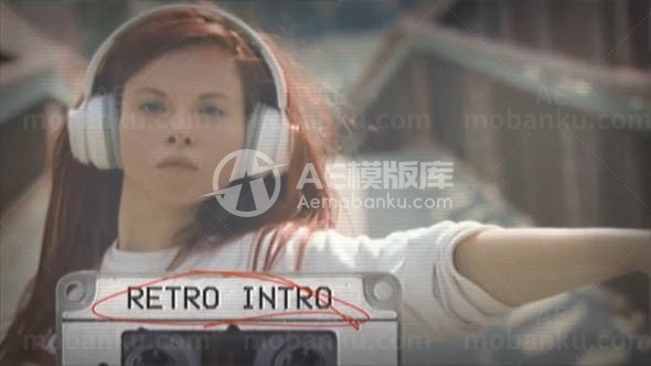 复古图片视频展示AE模板