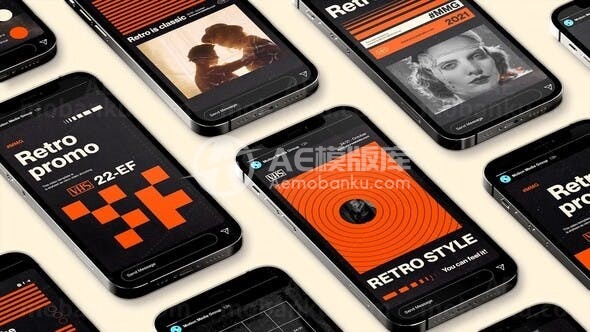 复古故事演绎AE模板