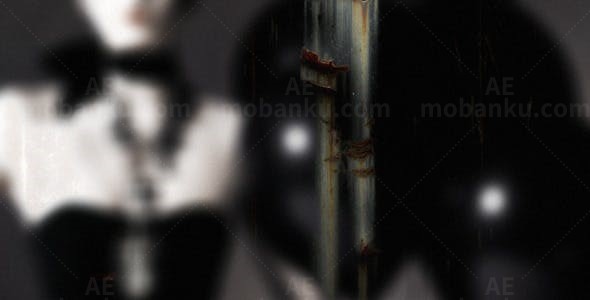 生锈的话题标题演绎AE模板