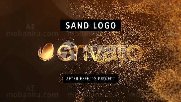 沙子标志动态演绎AE模板