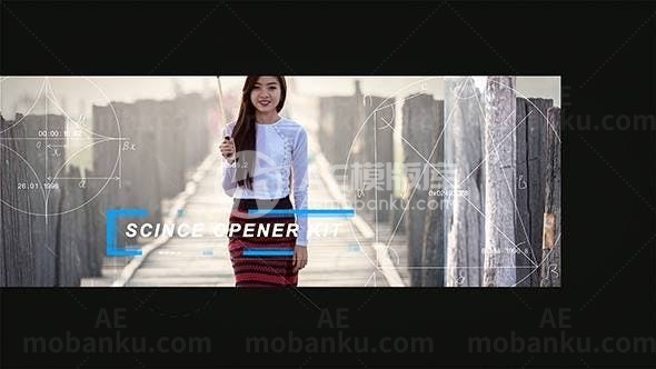 科学幻灯片动态演绎AE模板