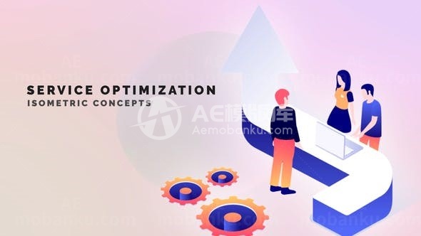 服务优化MG动画AE模板