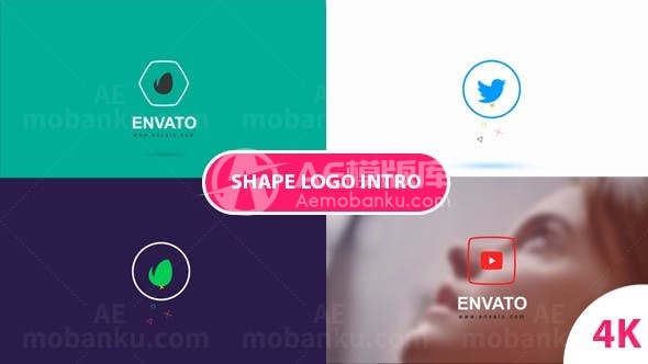 形状标志演绎AE模板