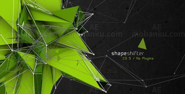 变形人标志演绎AE模板