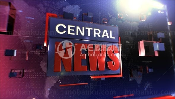 简短的新闻开场演绎AE模板