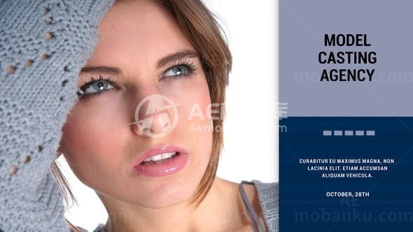 侧边栏标题展示AE模板