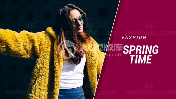 侧边栏标题展示AE模板