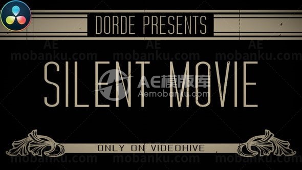 无声老电影演绎AE模板