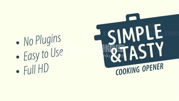 简单美味的烹饪AE模板