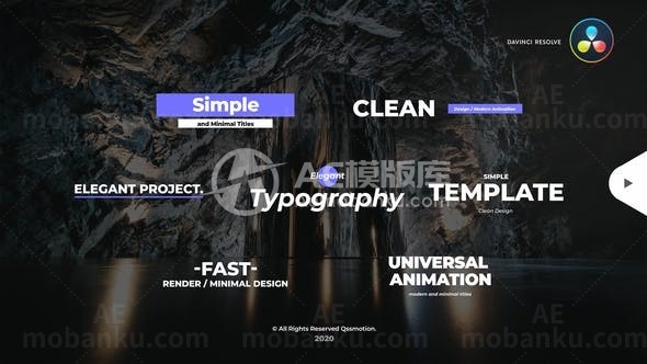 多组动态标题演绎AE模板