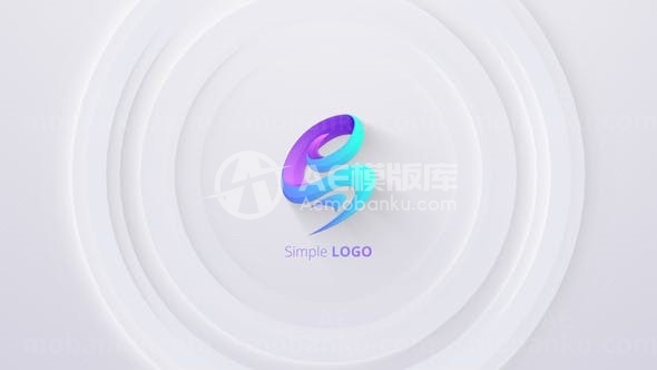 简单干净的标志演绎AE模板