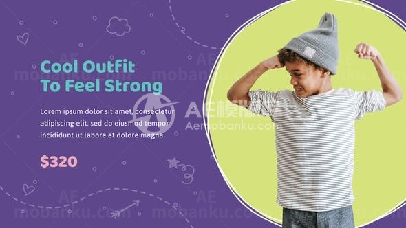 儿童宣传片展示AE模板