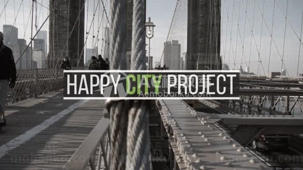 现代城市幻灯片展示AE模板