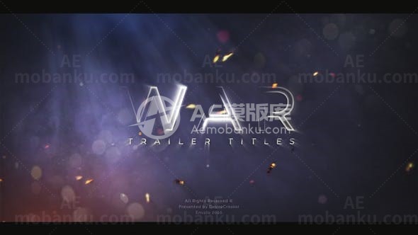 电影开场标题展示AE模板