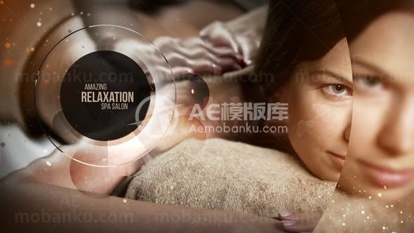 水疗美容宣传演绎AE模板