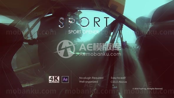 运动图标动态演绎AE模板