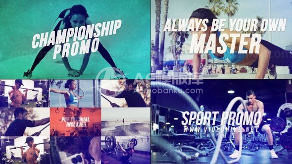 体育宣传片展示AE模板