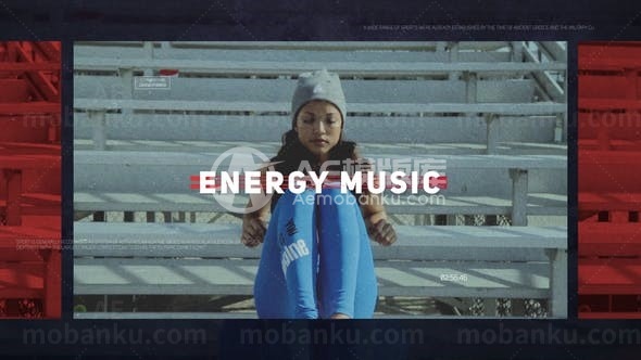 运动卷轴切换图片视频展示AE模板