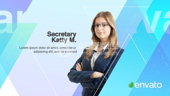 公司简介图片标题展示AE模板