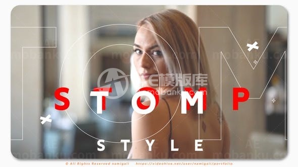 踏脚节奏图片视频展示AE模板