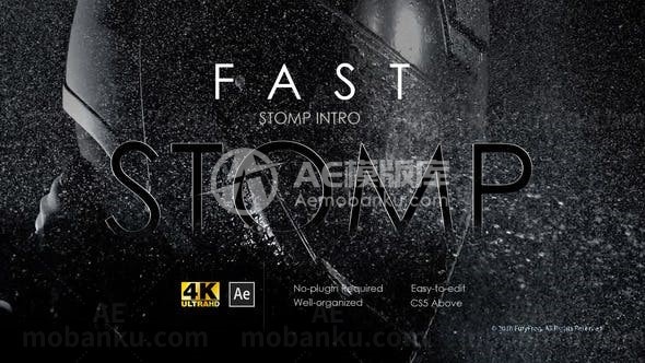 踏脚节奏图片视频展示AE模板