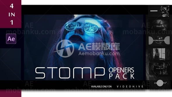 踏脚节奏图片视频展示AE模板