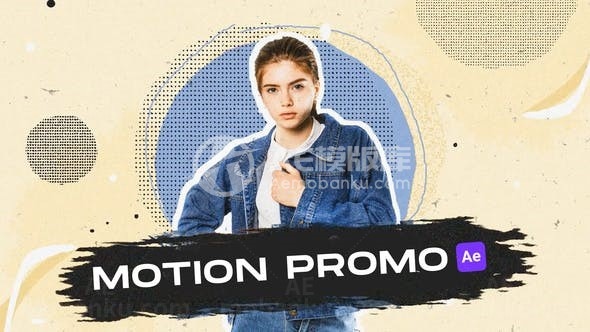 卡通风格图片展示AE模板