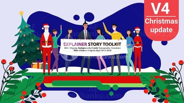 卡通风格MG动画AE模板