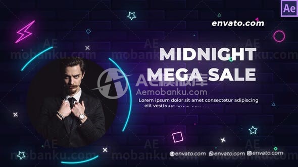 超级返现时尚大甩卖促销AE模板