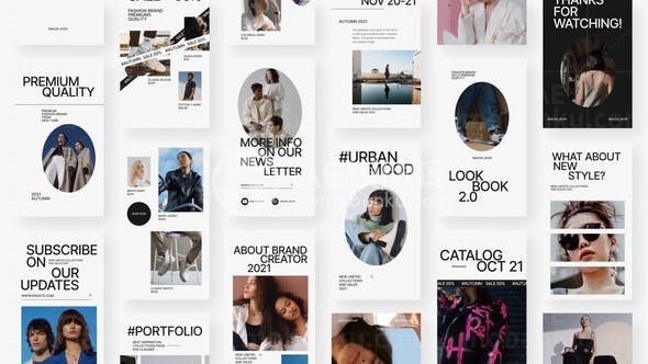 时尚品牌宣传促销AE模板