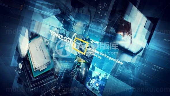 技术与经济商业宣传AE模板