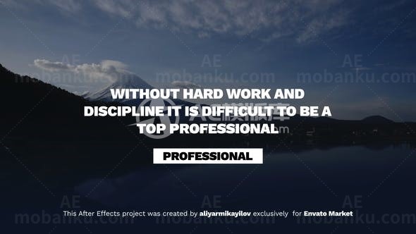 未来感标题动画演绎AE模板