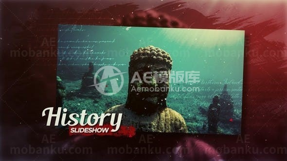 历史记忆幻灯片展示AE模板