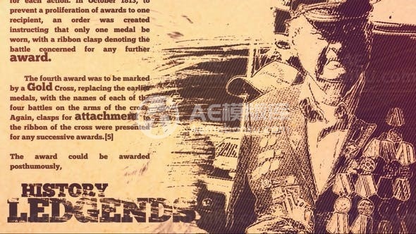 历史记忆幻灯片展示AE模板