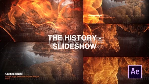 历史记忆幻灯片展示AE模板