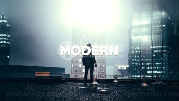 快速炫酷幻灯片展示AE模板