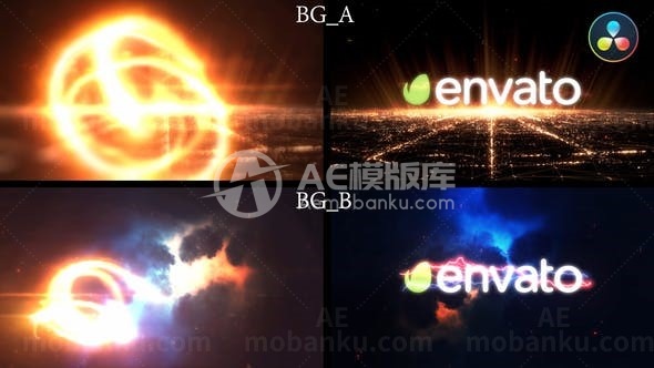 雷光标志展示演绎AE模板